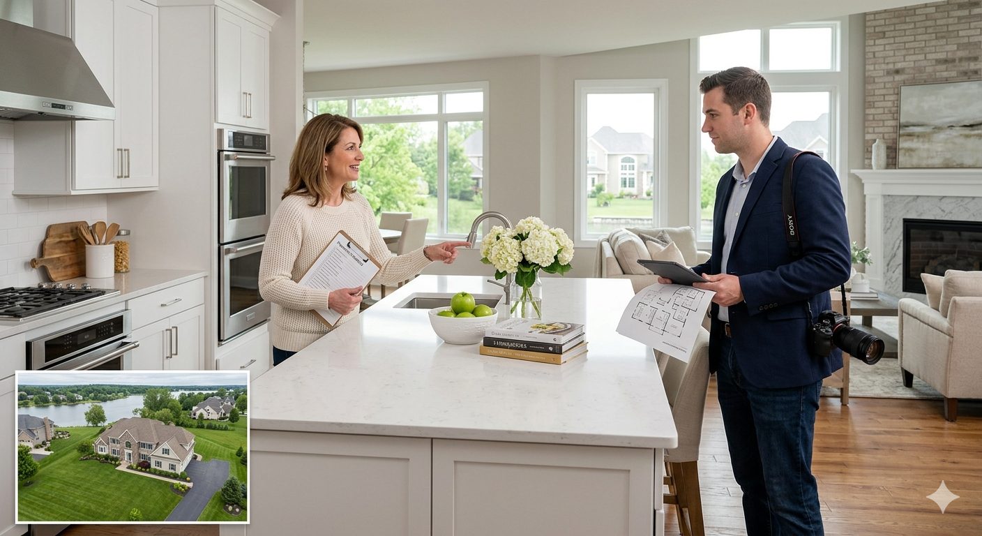 A single shoot produces assets for every platform — the same footage powers MLS listings, social reels, and email campaigns.